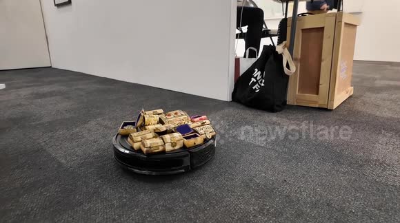 A strange vacuum cleaner artwork that was exhibited at this years London Art Fair held at the Business Design Centre in Islington