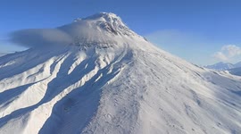 Scientists monitor Kizimen Volcano eruption in Russia