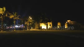 Side Turkey Old Town and Apollon Temple Time Lapse