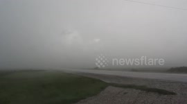 Strong Microburst Hits Manitoba [HD]
