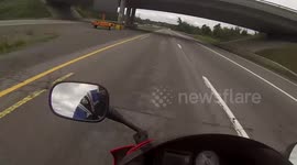 Motorcycle Crash - Speed Wobble @ 180km/hr.
