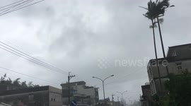 Super Typhoon Nepartak - Taiwan Massive Waves, Strong Winds & Heavy Rains