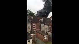 Huge factory fire in Nottingham 