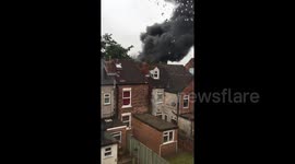 DUPLICATE Huge factory fire in Nottingham 