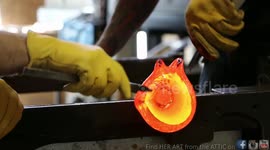 GLASS BLOWING - Flower Bowls (glass art) - FASCINATING
