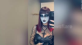 Goth wears all black and dark makeup - but still loves 