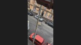 Hilarious footage of Storm Éowyn’s winds causing sofa to slide down slope