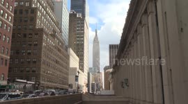New York landmarks shine red to celebrate Chinese New Year