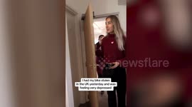 Co-workers buy Ukrainian colleague new bike after hers was stolen