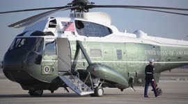 President Trump and Melania board Air Force One to visit California fires