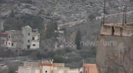 Lebanon: Footage documents the moment an Israeli tank advances at the entrance of Taybeh town in southern Lebanon