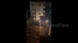Palestine: The Israeli army destroys the infrastructure in the Talat al-Ghabz neighborhood in Jenin camp