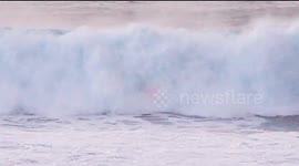 UK Storm compilation for 2024 to 2025 storm season, tornados, wreckage, caravans, roofs, waves, Cornwall, UK