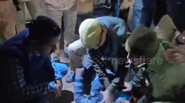 Indian Railway police saved a life by CPR in Praygraj Railway station, Northern India