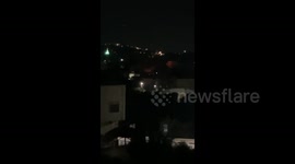 Fire breaks out in the besieged house in Yamon town, West of Jenin
