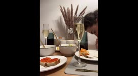 Plant catches fire briefly during dinner mishap in Moscow, Russia