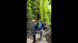 Tourists witness rare giant corpse flower bloom in Indonesian rainforest (original footage 4)