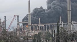 fire at Martinez refinery