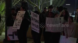 US, Phoenix: Phoenix Unruly Protest Against Immigration Enforcement