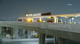 US, Los Angeles: Downtown Los Angeles Stabbing at Union Station Bus Station