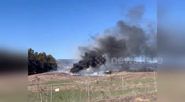 Light aircraft crashes onto hillside in Goleta, California