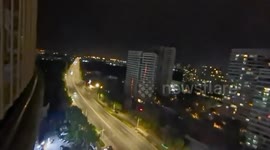 Fireworks from an up-close angle in Guangxi, China