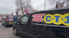Tradespeople bring Westminster to standstill in tool theft protest