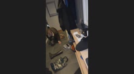 Drunk man struggles to stand and walk in Jessheim, Norway