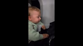 Baby barfs on mom during flight to Seville in Barcelona, Spain