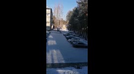 Unsuccessful parking of a man, as a result of which he flew into the forest!