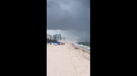 Florida residents witness waterspout