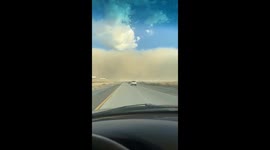 This is what it the inside of a dust storm looks like!