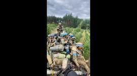 Soldiers of the Armed Forces of Ukraine read a prayer before the offensive