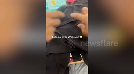 Woman left shocked after spotting bugs on clothes at Walmart