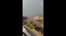 Sea of ​​Menorca After Flood
