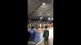Basketball players have mass brawl on court in the Philippines