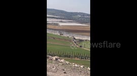 Israeli forces withdraw from the town of Idhna, west of Hebron