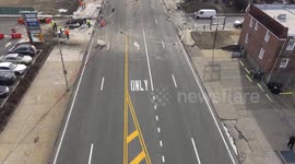 US: Drone Footage Shows Widespread Debris After Deadly Learjet Crash in Philadelphia