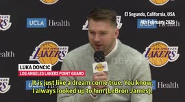 'Dream come true' - Luka Doncic on playing with LeBron James at the Los Angeles Lakers
