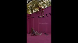 Athletic Dismount And Handstand Away