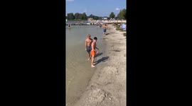 Boy’s attempt at a backflip in water ends with a splashy fail