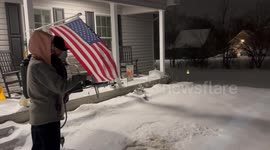 Doodling in the Snow With a Flamethrower