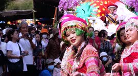 Samoeng Strawberry Festival in Northern Thailand holds a colourful parade
