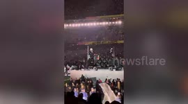 Super Bowl halftime dancer detained after waving Sudan-Palestine flag