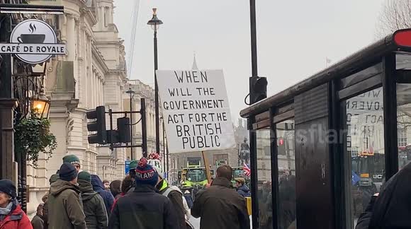 London: Farmers' Tractors Protest Against Inheritance Tax Takes Over Whitehall