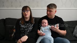 Baby born healthy after spinal surgery inside the womb