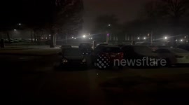 US: Lightning Captured During Freezing Rain In Oklahoma Early Morning 3