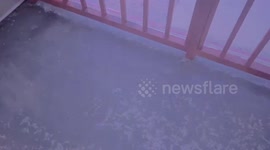 US: Lightning Captured During Freezing Rain In Oklahoma Early Morning 2