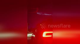 US: Spectacular SpaceX Rocket Lights Up Perris Sky