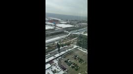 Rare pink cement truck brings color and charm to construction site